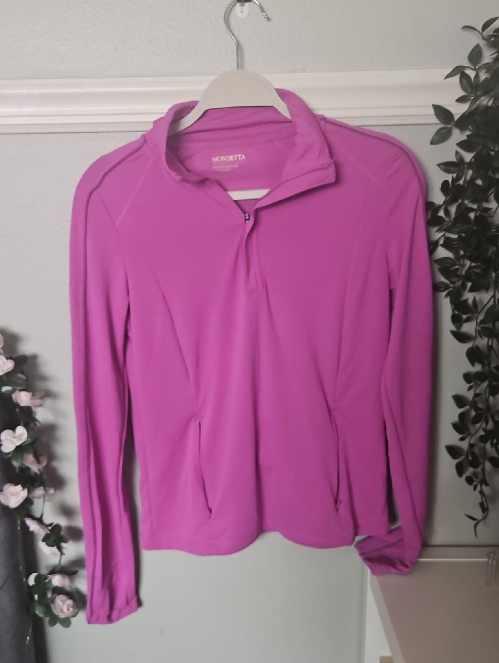 Mondetta Women's Purple Quarter-Zip Sweatshirt NWOT - Picture 6 of 6